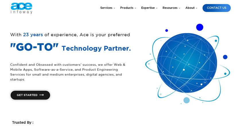 Ace Infoway Landing Page