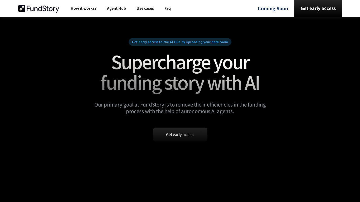 FundStory Landing page