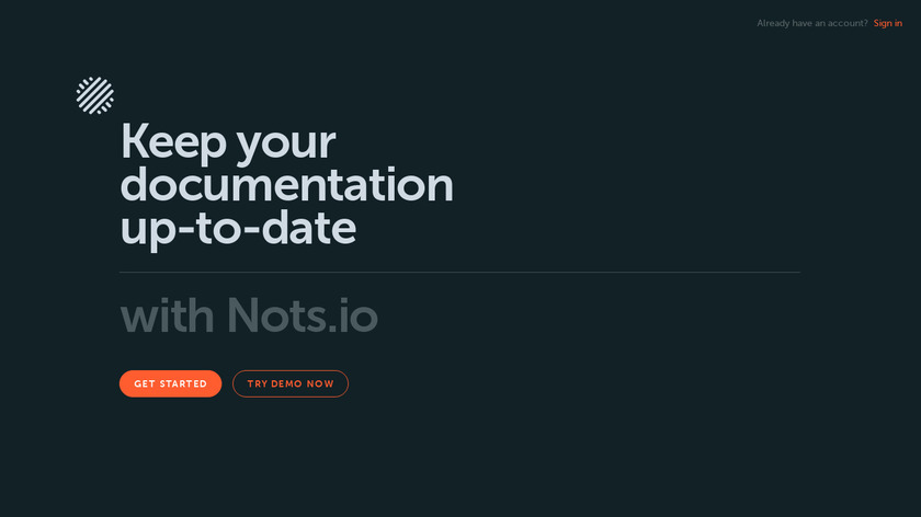 Nots.io Landing Page