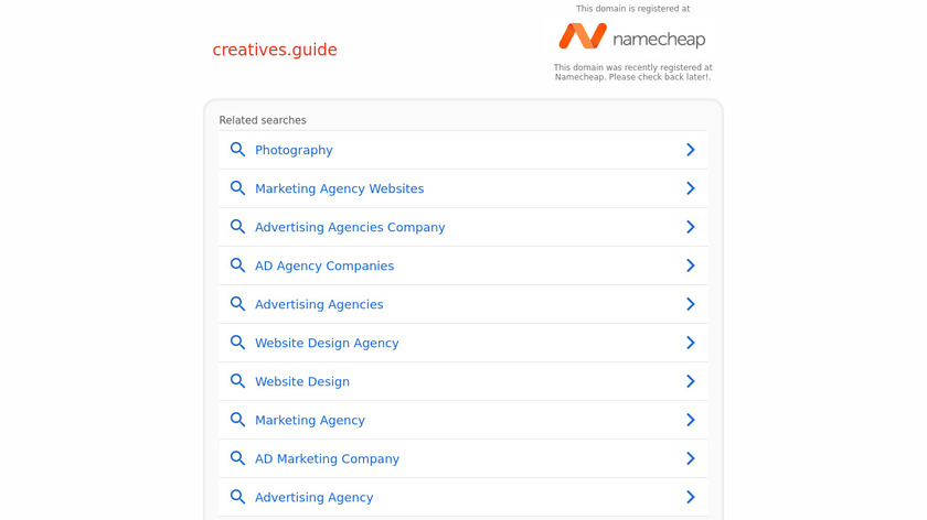 Creatives Guide Landing Page