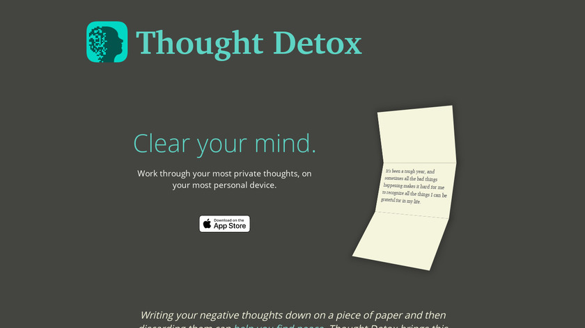 Thought Detox Landing Page