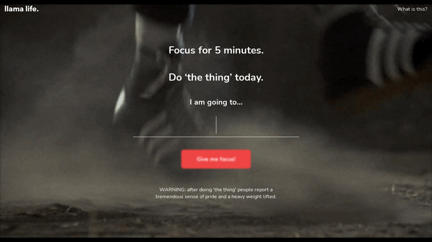 Do The Thing Today Landing Page
