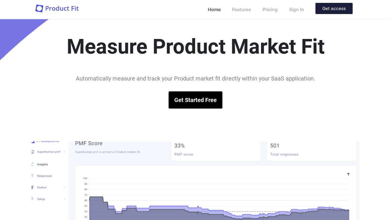 Product Fit Landing page