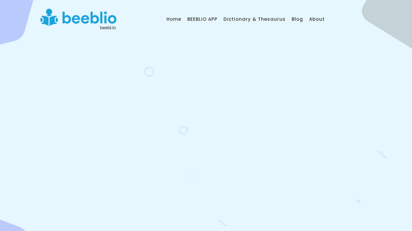 Beeblio Landing Page