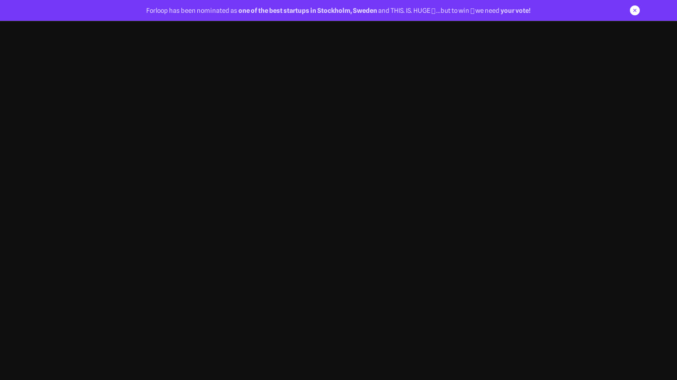 forloop.ai Landing page