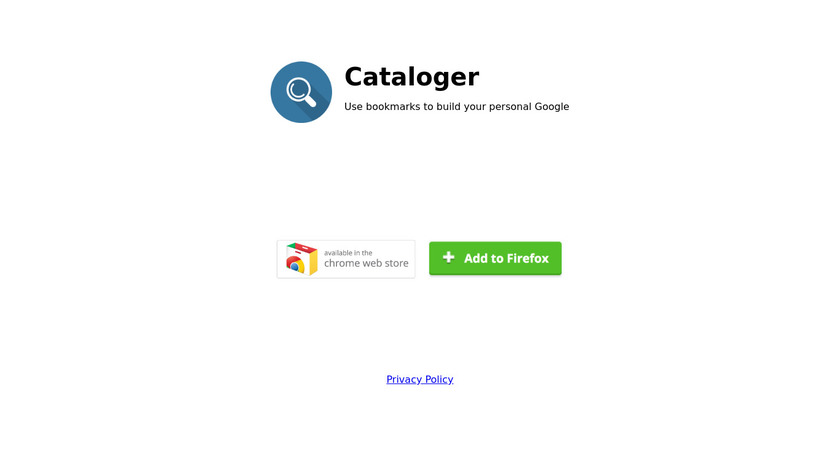 Cataloger Landing Page