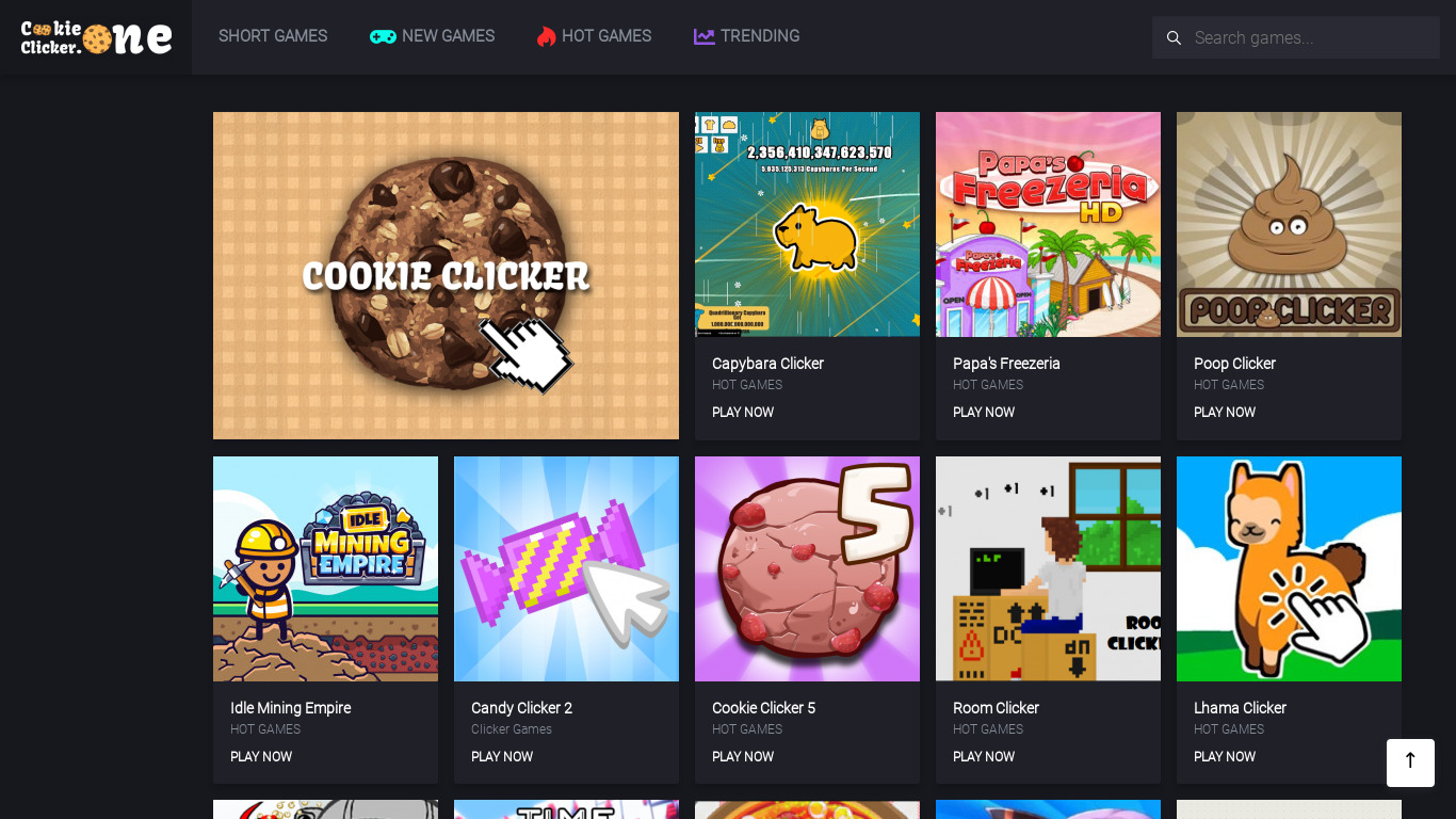 Cookie-Clicker.co Landing page