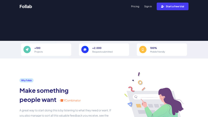 Follab Landing Page