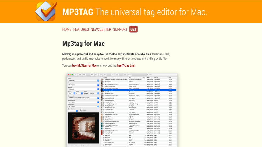 Mp3tag for Mac Landing Page