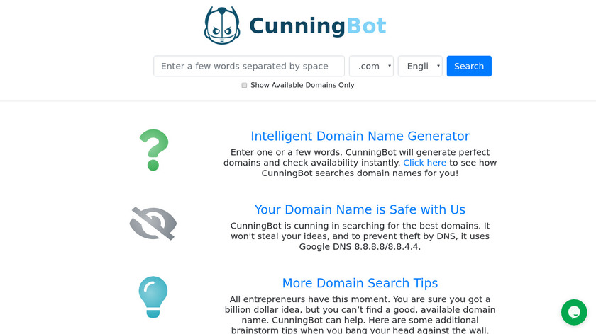 CunningBot Landing Page