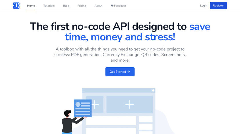 OneSimpleApi.com Landing Page