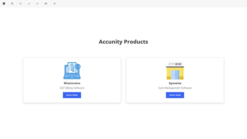 Accunity Services Landing Page