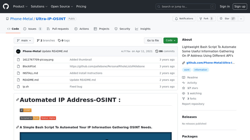 (IP Tracking) Ultra-IP-OSINT Landing Page