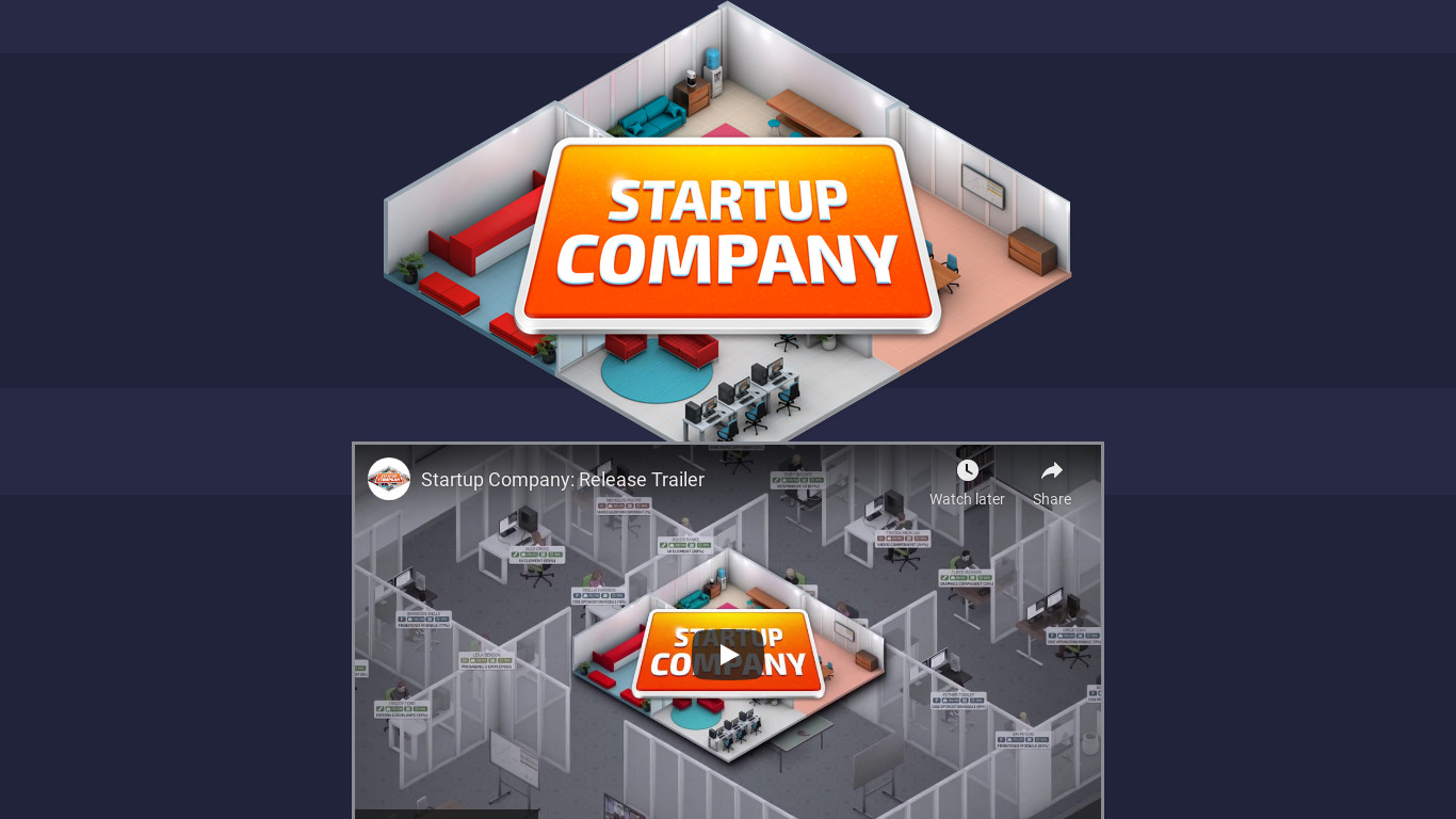 Startup Company Landing page