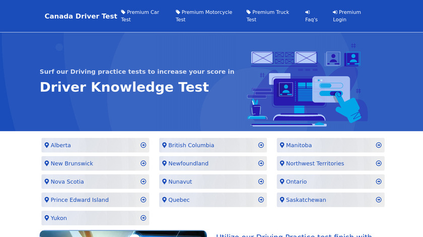 Canada Driver Test Landing Page