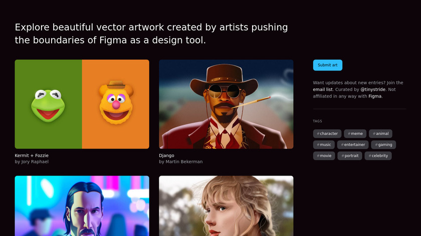 Figma Gallery Landing Page