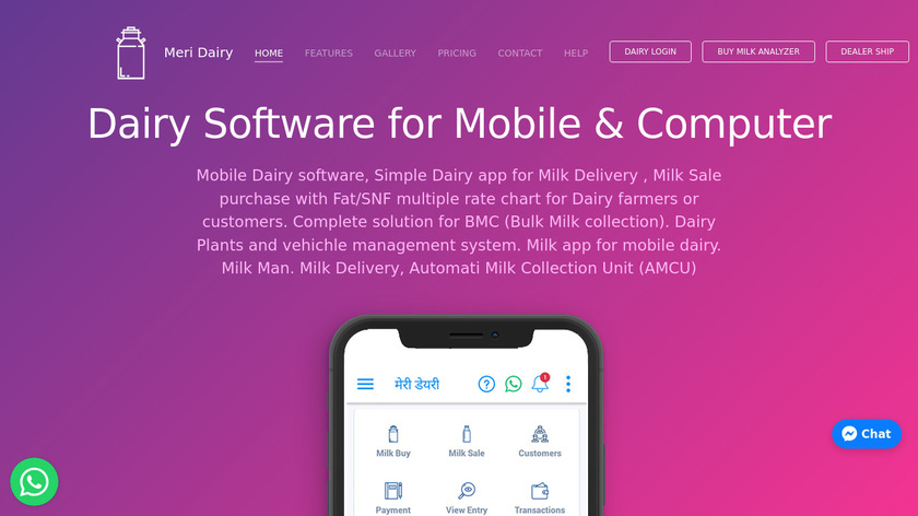 MERI DAIRY Landing Page