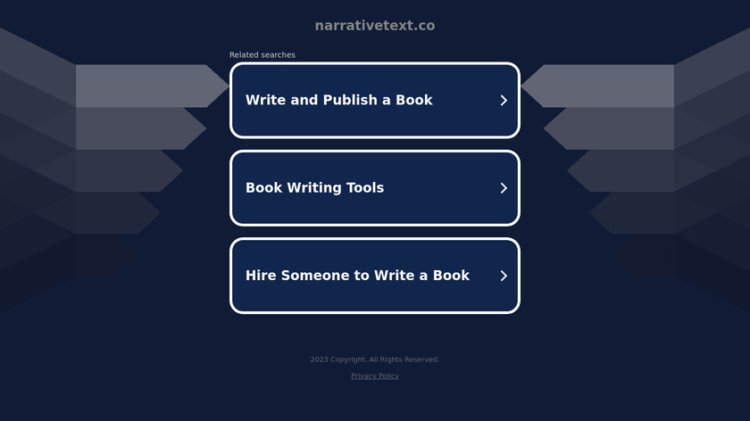 NarrativeText Landing Page