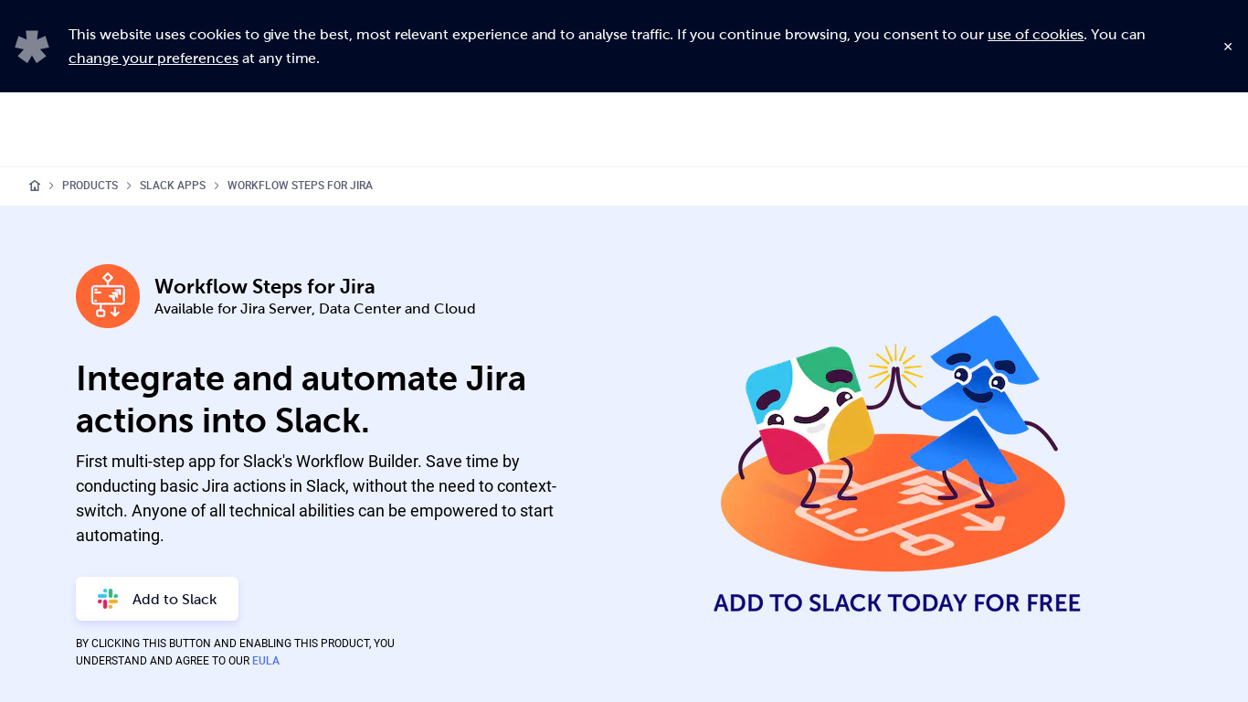 Workflow Steps for Jira Landing page