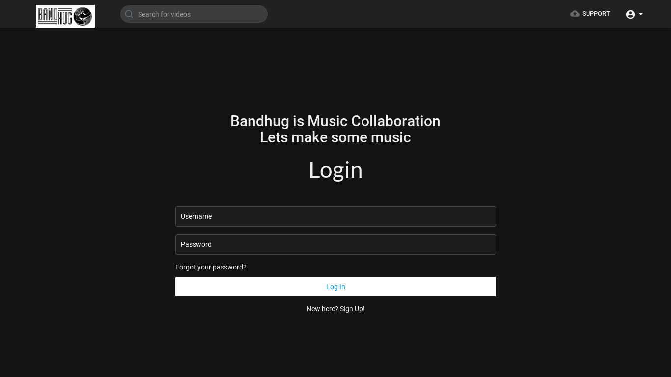 Bandhug Landing page