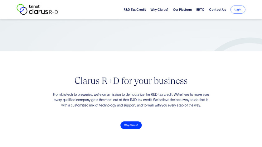Clarus RD Landing Page