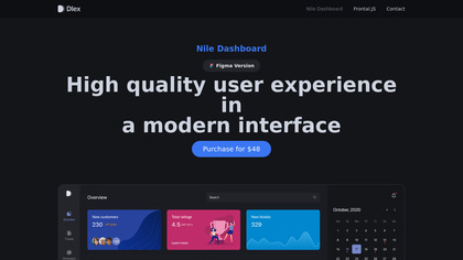 dlex.io Nile Dashboard screenshot