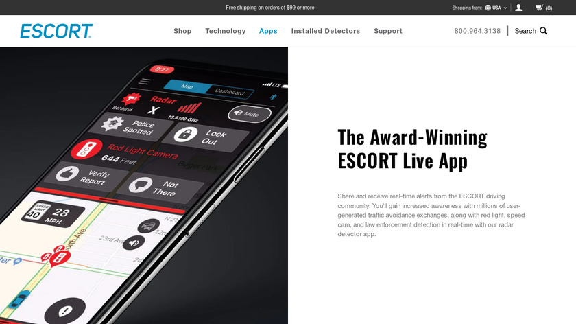 ESCORT Live! Landing Page