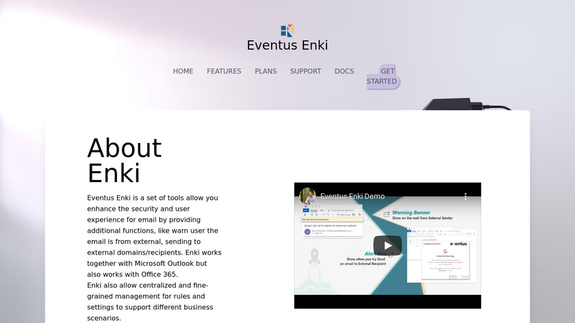Eventus Enki Landing Page
