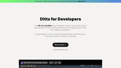 Ditto for Developers image