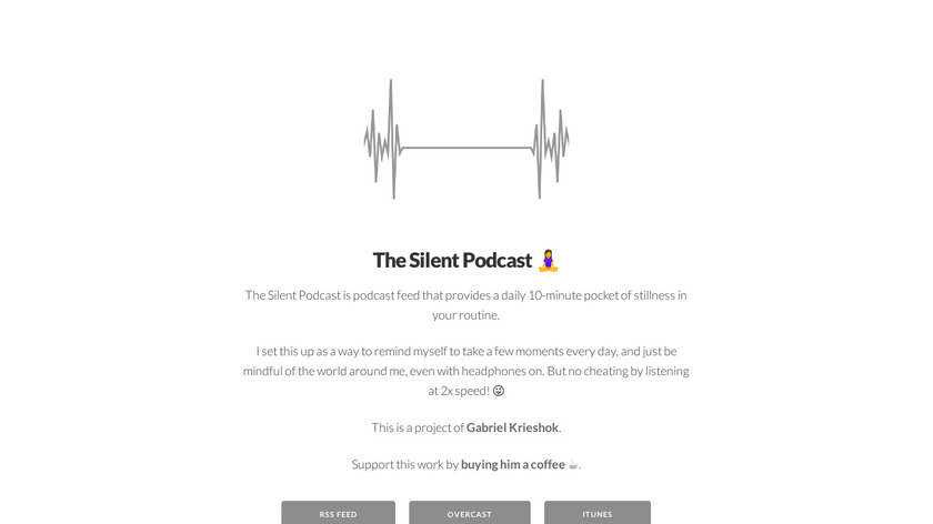 The Silent Podcast Landing Page