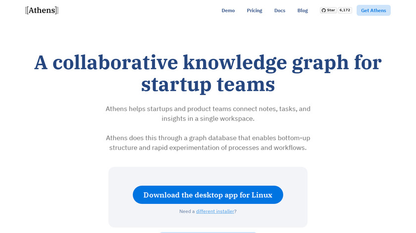 Athens Research Landing Page