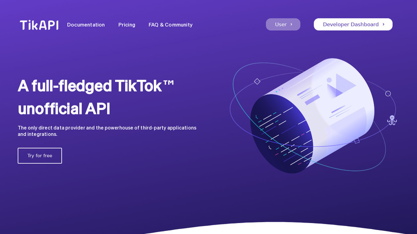 TikAPI Landing Page