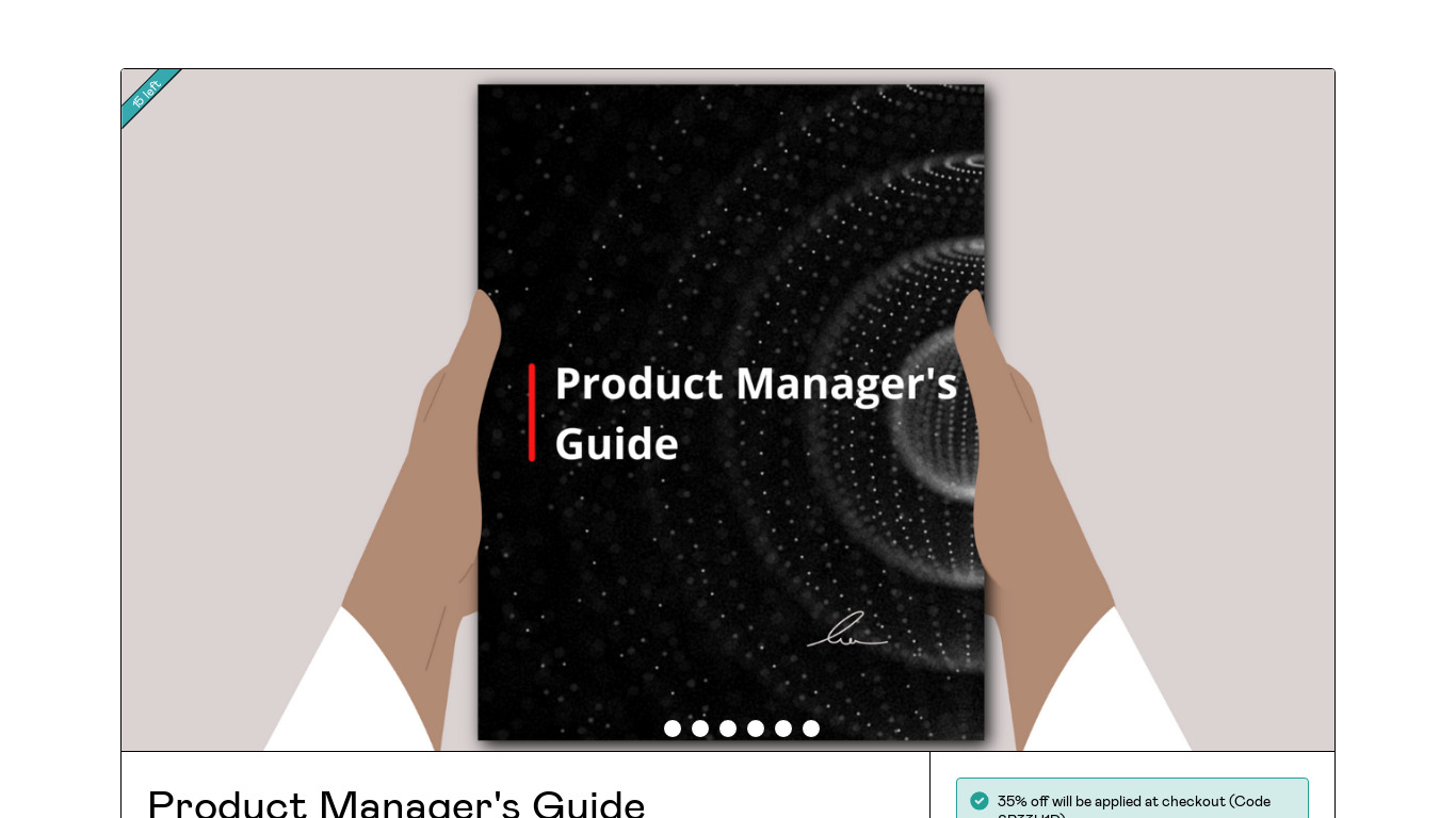 Product Manager's Guide Landing page