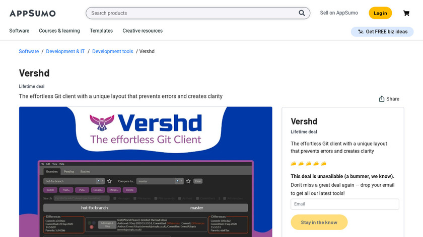 Vershd Landing Page
