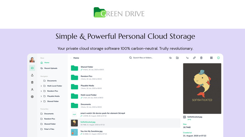 GreenDrive Landing Page