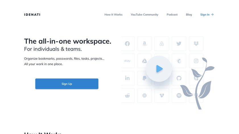 Idenati Landing Page