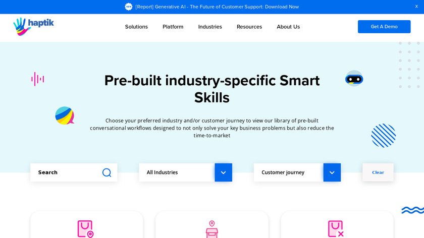 Haptik - Smart Skills Landing Page