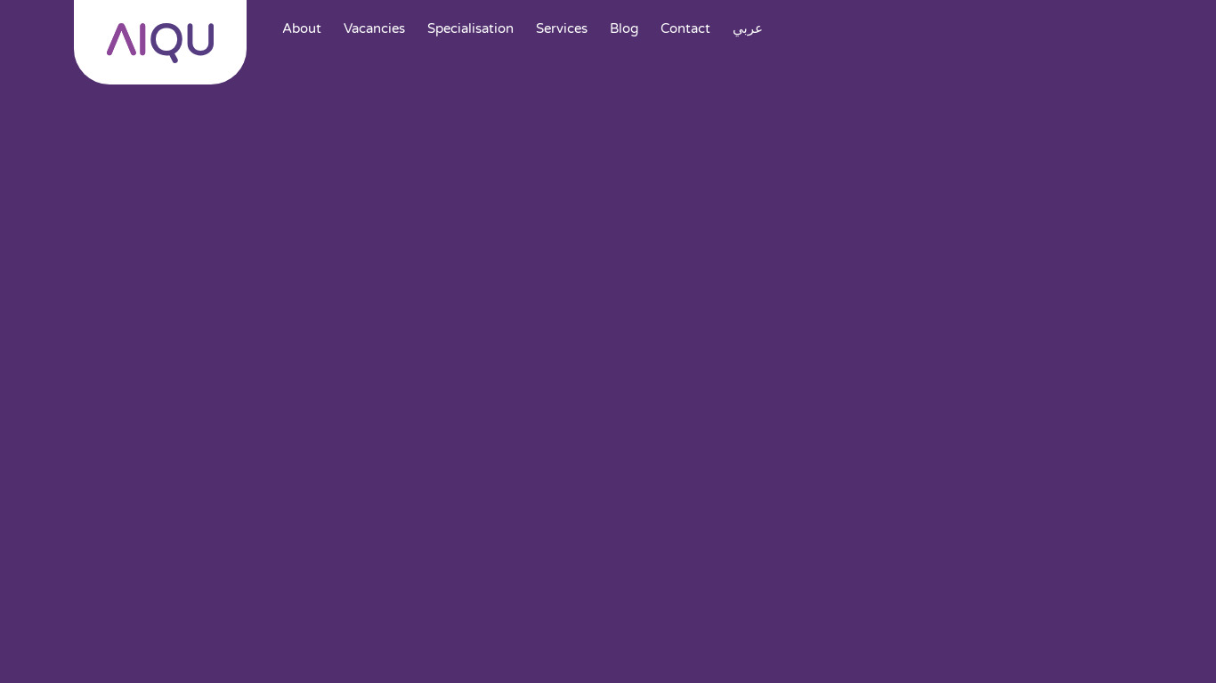 AIQU Search Landing page