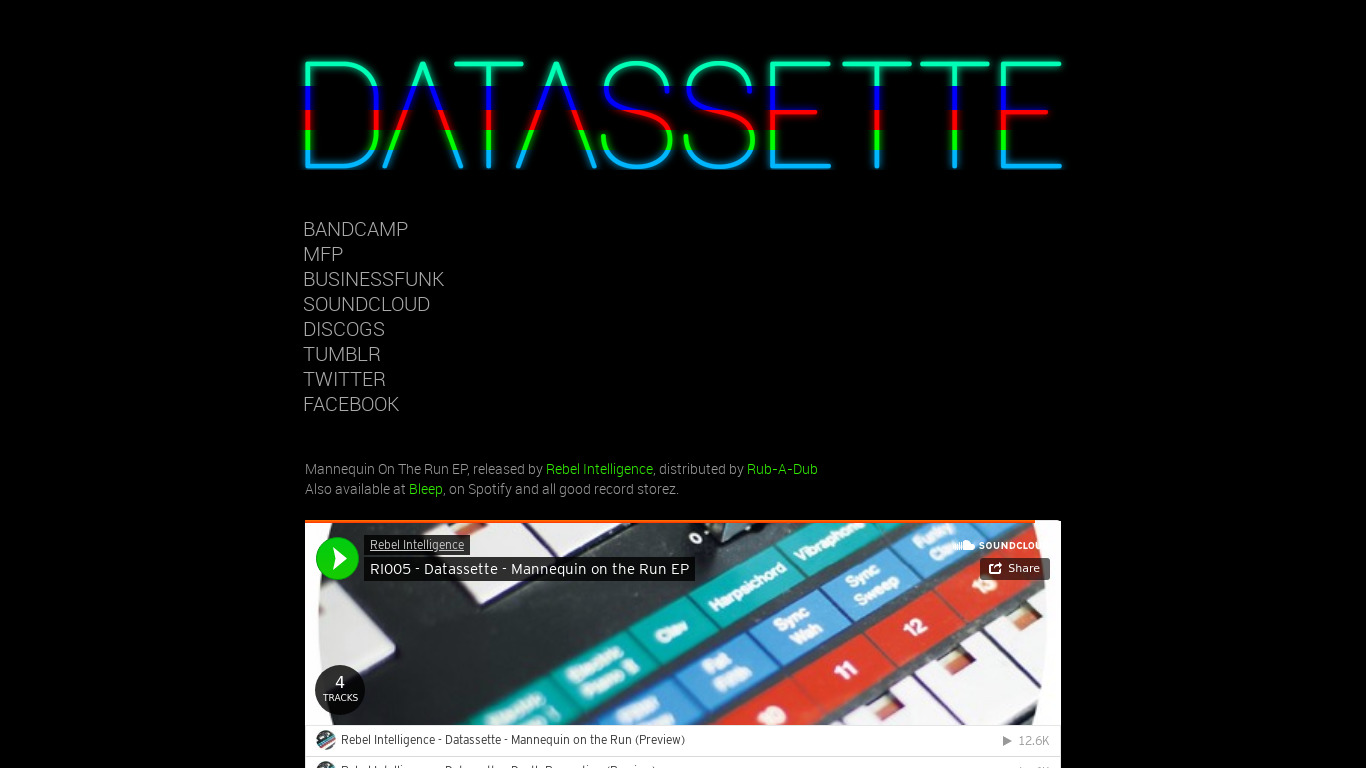 Datasette Landing page
