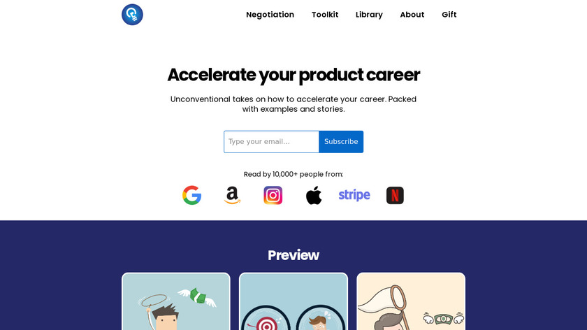 Product Lessons Landing Page