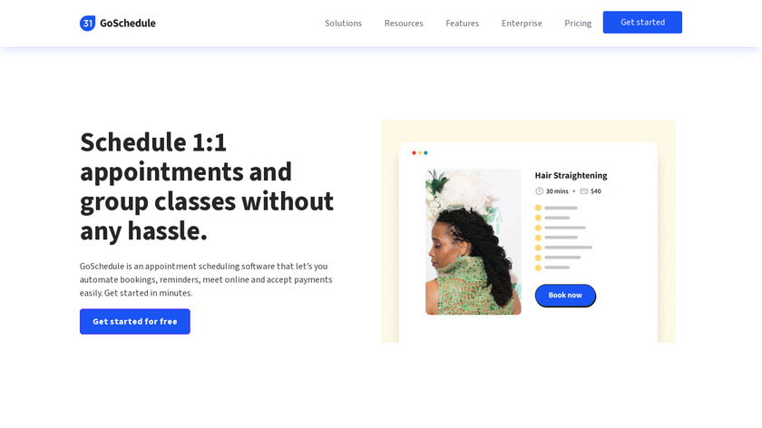 GoSchedule Landing Page
