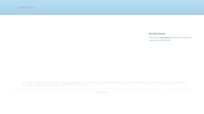 Gamefly Landing Page