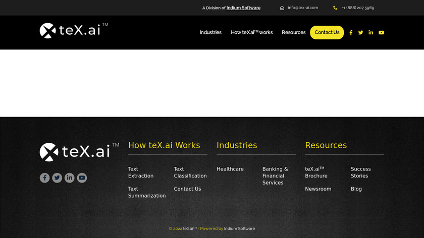 teX.ai Landing Page