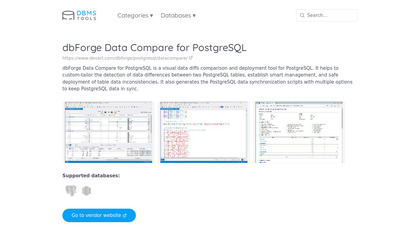 dbForge Data Compare for PostgreSQL image
