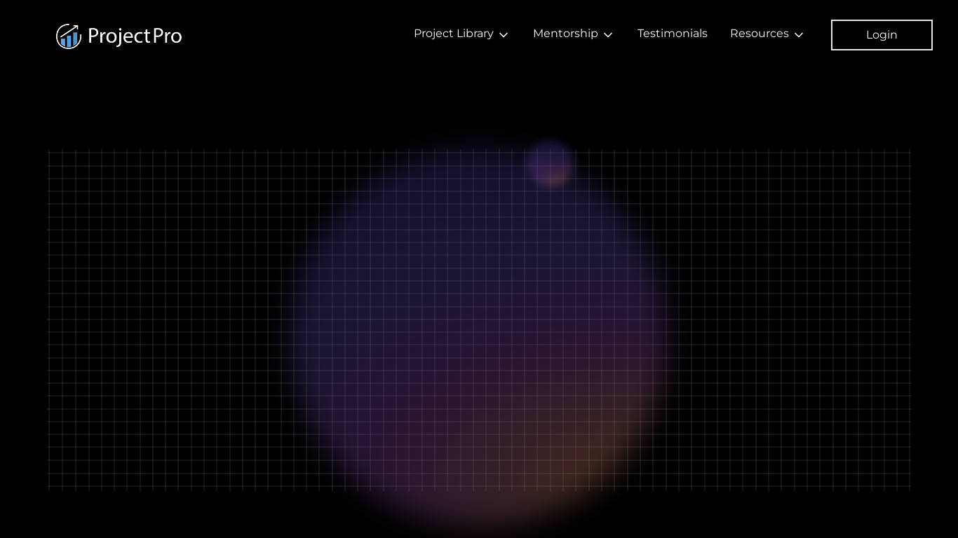 ProjectPro Landing page