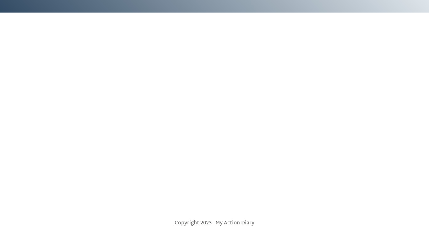 Action Diary Landing page