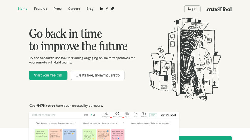 RetroTool.io Landing Page