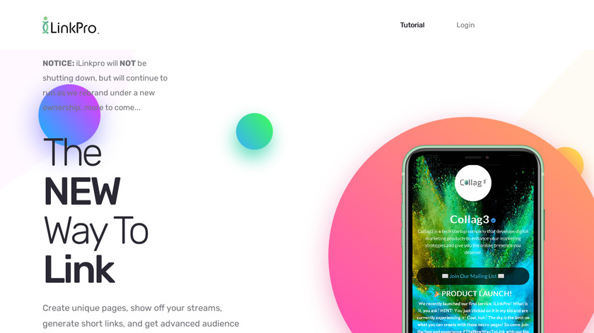 iLinkPro Landing Page