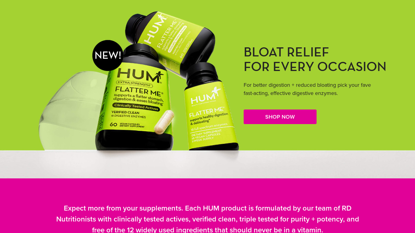 Hum On Landing page