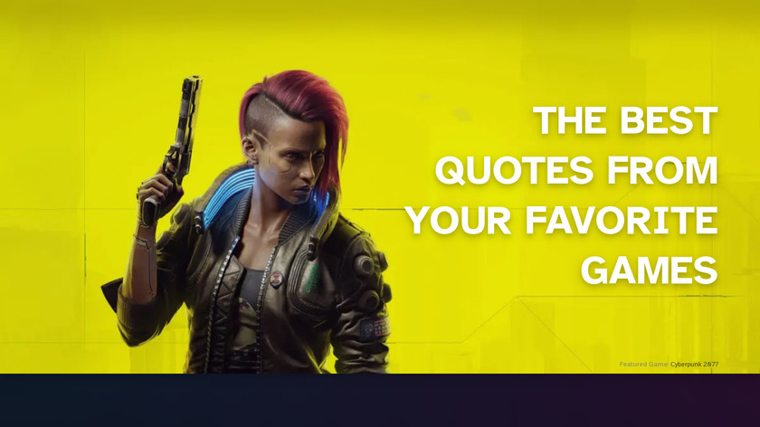 Game Quotes Landing Page